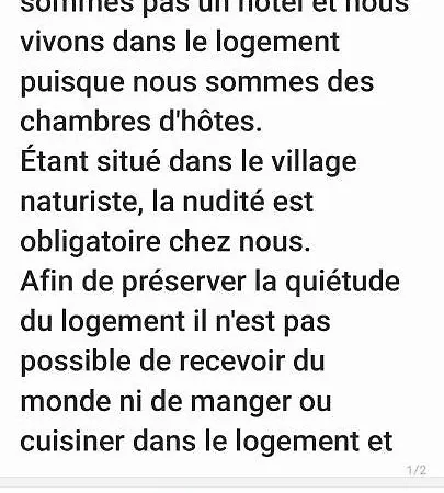 D'hotes Naturiste, Village Naturiste Cap D'agde, Draps, Serviette, Café, Menage Inclus En Fin De Sejour * Agde