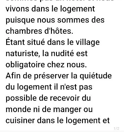 Bed & Breakfast D'hotes Naturiste, Village Naturiste Cap D'agde, Draps, Serviette, Café, Menage Inclus En Fin De Sejour Agde