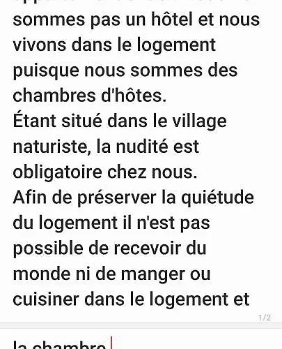 D'hotes Naturiste, Village Naturiste Cap D'agde, Draps, Serviette, Cafe, Menage Inclus En Fin De Sejour * 아그